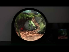 Ronde touchscreen LCD AIO-display