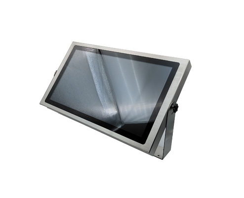21.5" IP69K panel PC stainless steel yoke mount waterproof panel PC