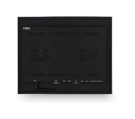 Aluminum Alloy Pure Flat Bezel IP65 Front Resistive Pcap Touch Industrial PC Panel Mounted PC