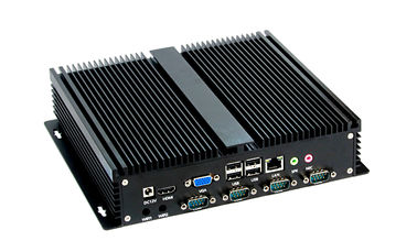 PC 2*RJ45 van Fanless van de aluminiumhuisvesting Mini Ingebedde/4*USB RS232 RS485