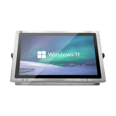 10.1'' Industrial Full IP69K PCAP Touch Android / X86 gebaseerd Flat Panel PC High Brightness Full IP69K roestvrij staal